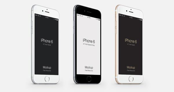 Perspective iPhone 6 mockups 
