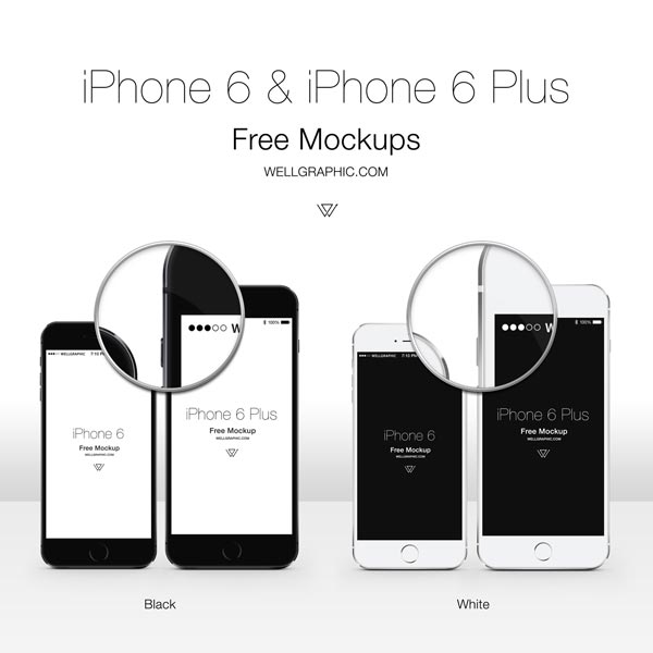 Apple iPhone 6 and iPhone 6 Plus mockups