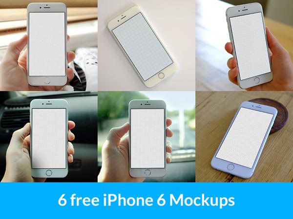 6 free iPhone6 mockups