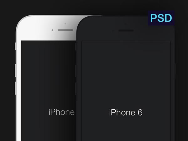 Minimal iPhone 6 mockups – PSD